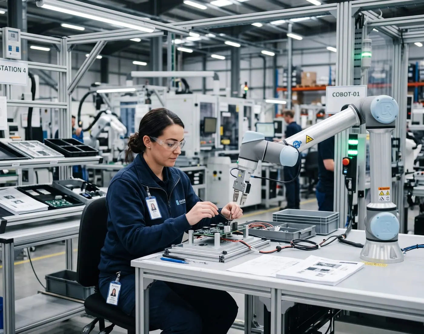 Collaboration entre un robot et un horloger français