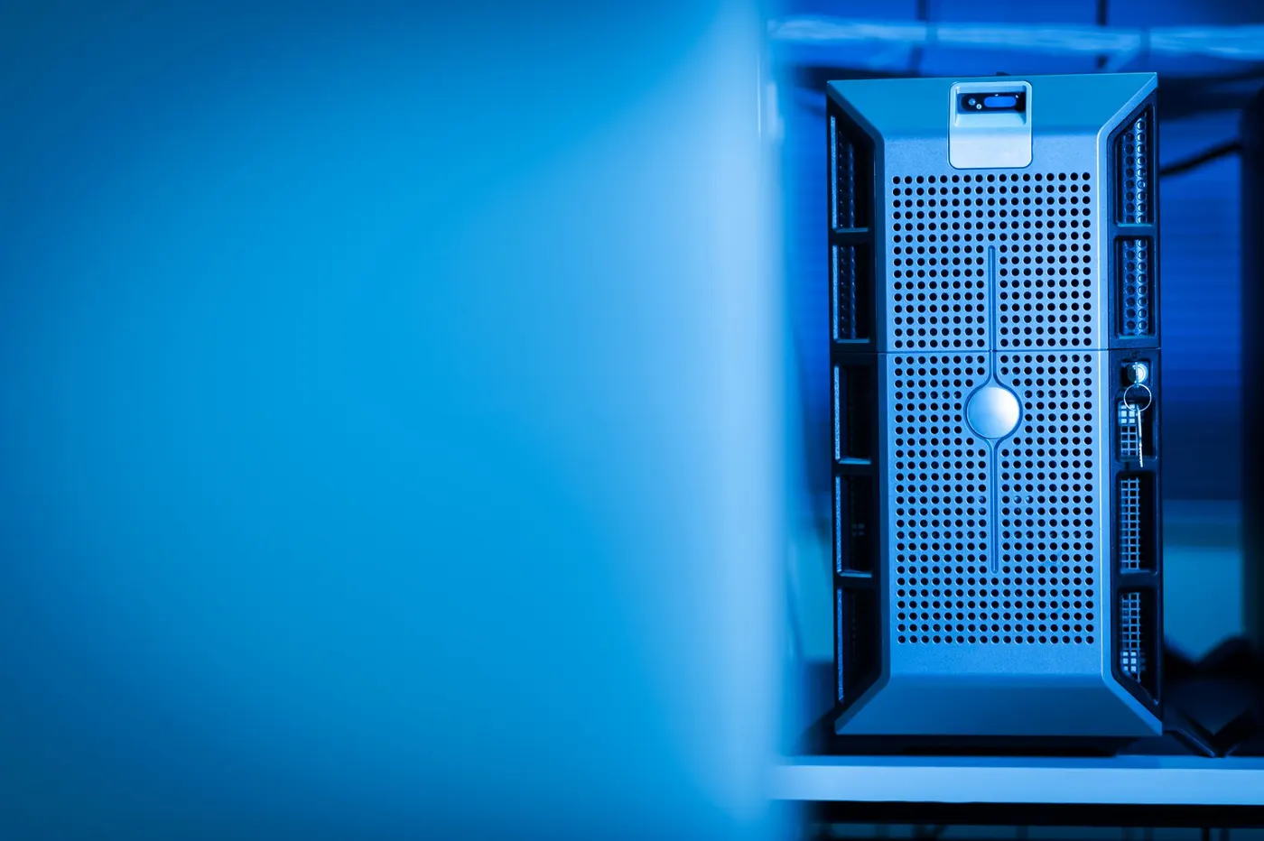 Intérieur d'un data center moderne à Lille