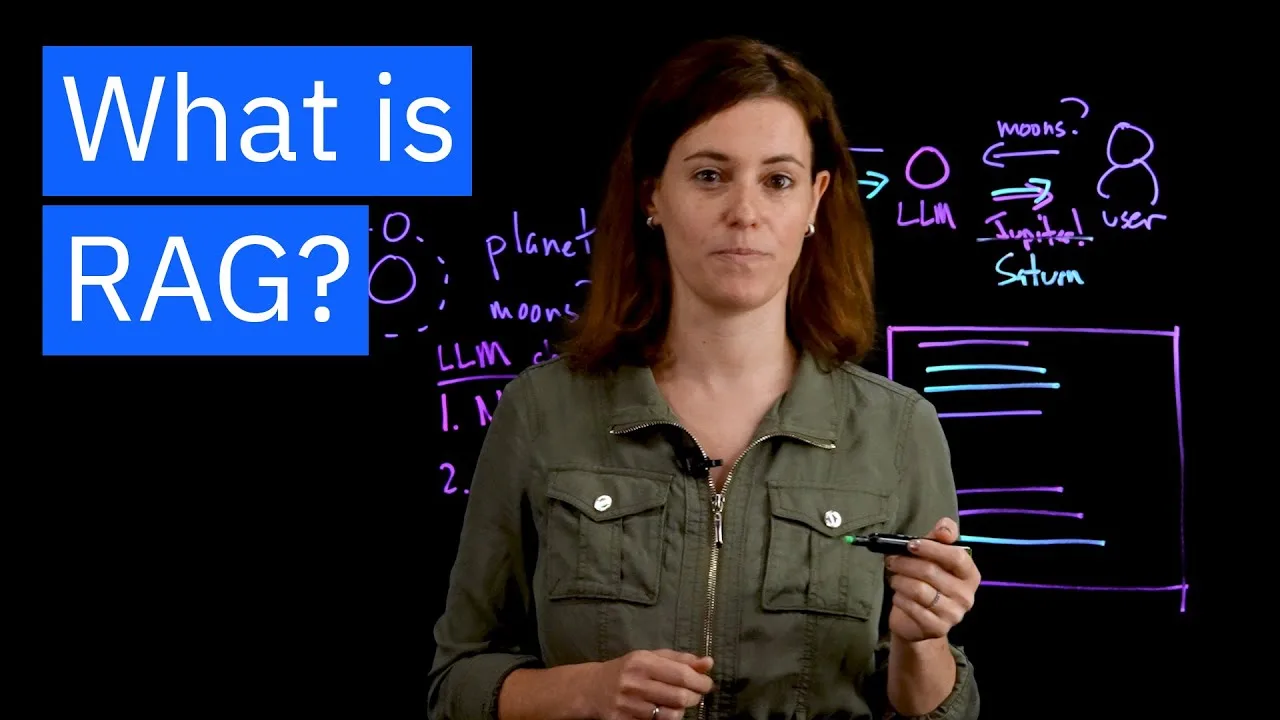 Vignette de la vidéo IBM Technology expliquant le RAG